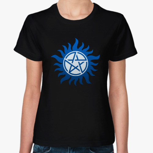 Женская футболка Supernatural Pentagram