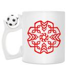 Кружка с футбольным мячиком