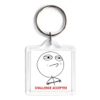 Брелок 3.9 x 3.9 см Challenge Accepted