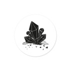 Виниловая наклейка, круг (5 х 5 см) Cristal