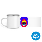 Кружка металлическая белая (круговая запечатка)