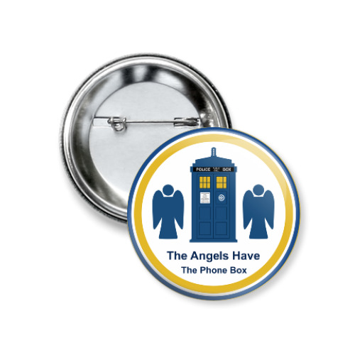 Значок 37мм с принтом Doctor Who