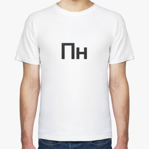 Футболка с принтом Понедельник