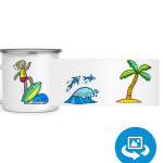 Серфинг, волны, пальмы