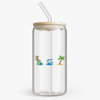 Банка с бамбуковой крышкой