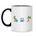 Кружка двухцветная