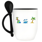 Кружка с ложкой