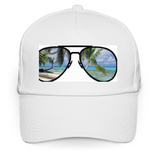 Кепка бейсболка с принтом Очки