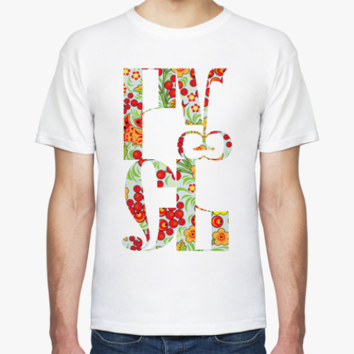 Футболка с принтом  Русь