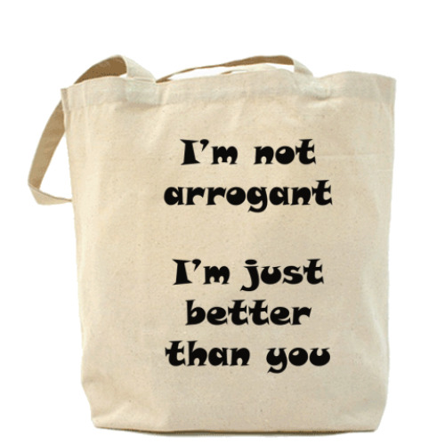 Сумка шоппер с принтом Better