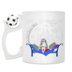 Кружка с футбольным мячиком