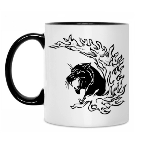 Кружка с принтом Пантера
