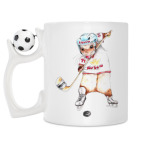 Кружка с футбольным мячиком