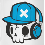 Череп в наушниках.