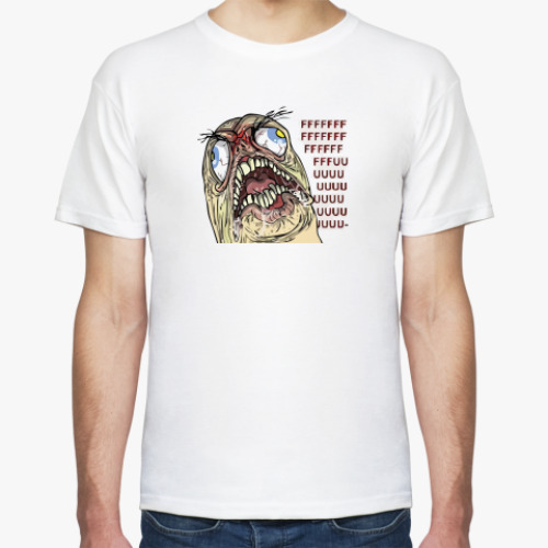 Футболка с принтом FFFUUU