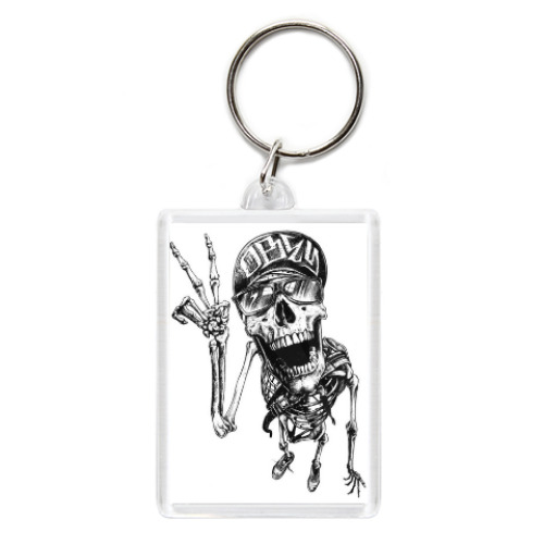 Брелок с принтом Thrash-скелет