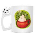 Кружка с футбольным мячиком