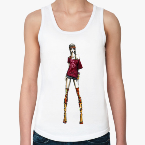 Женская майка с принтом Модель