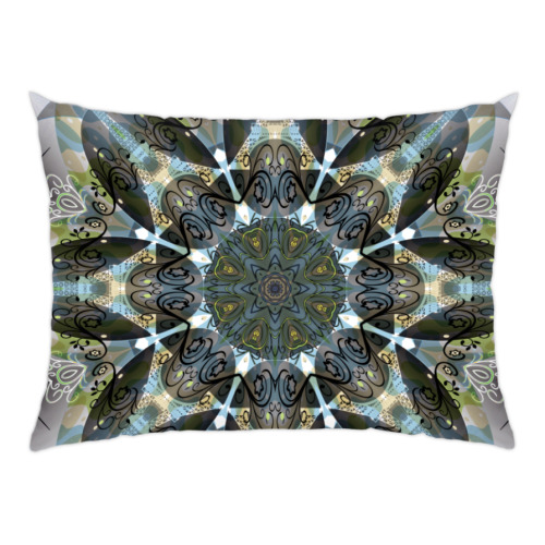 Подушка разноцветная мандала париж эйфелева башня