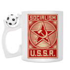 Кружка с футбольным мячиком