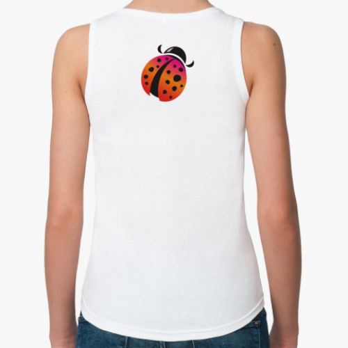 Женская майка с принтом Божьи коровки