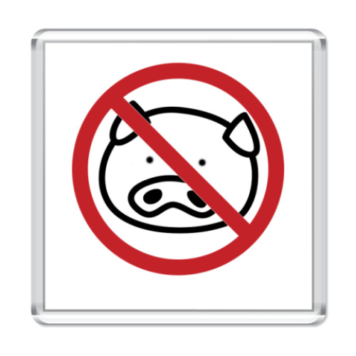 Магнит с принтом AntiVirus