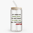 Банка с бамбуковой крышкой