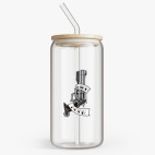 Банка с бамбуковой крышкой