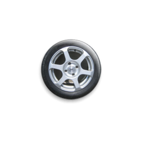 Значок 25мм с принтом Колесо