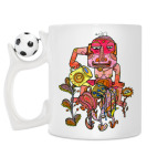 Кружка с футбольным мячиком