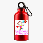 Металлическая бутылка 400 мл UV-DTF