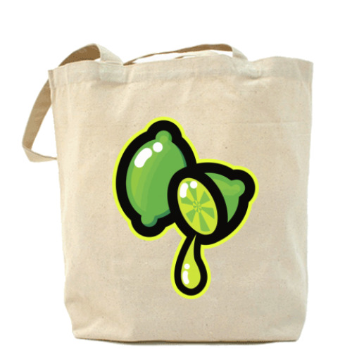 Сумка шоппер с принтом Лимон