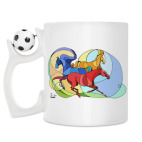 Кружка с футбольным мячиком