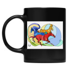 Кружка цветная UV-DTF