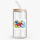 Банка с бамбуковой крышкой