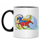 Кружка двухцветная