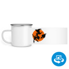 Кружка металлическая белая (круговая запечатка)