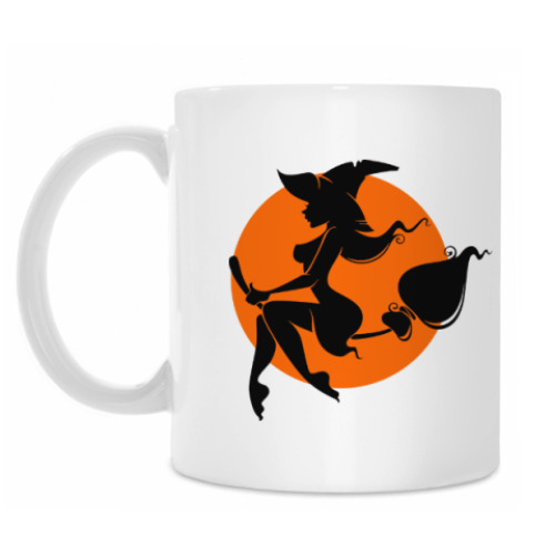 Кружка с принтом Ведьмочка