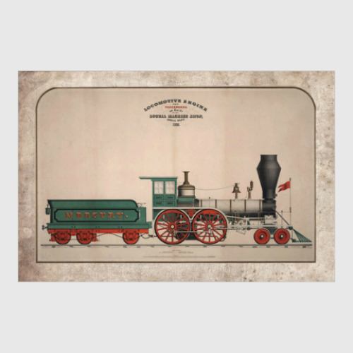 Постер с принтом Паровоз