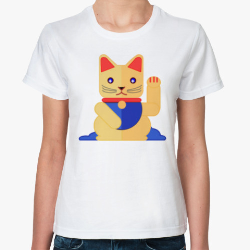 Классическая футболка Lucky Cat