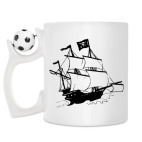Кружка с футбольным мячиком