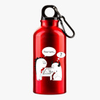 Металлическая бутылка 400 мл UV-DTF