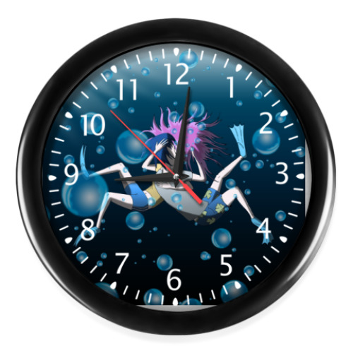 Часы с принтом Часы "Под водой"