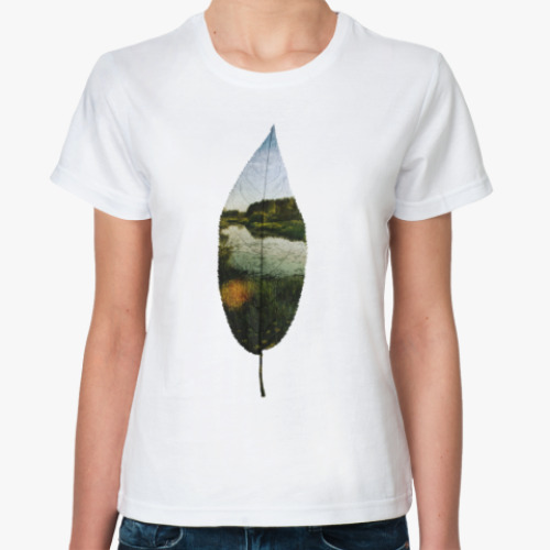 Классическая футболка Листовой пруд