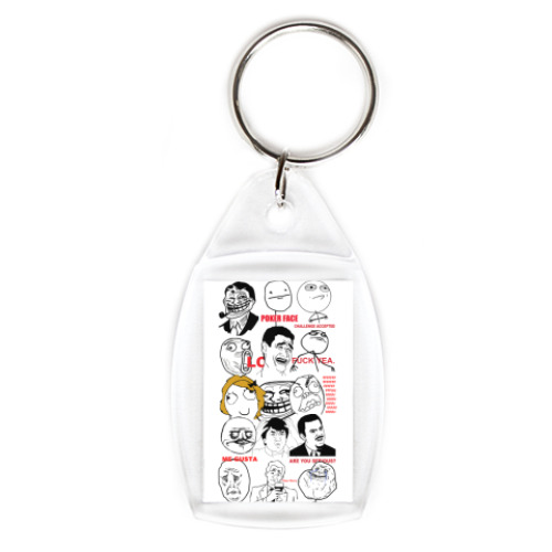 Брелок с принтом Face Reunion