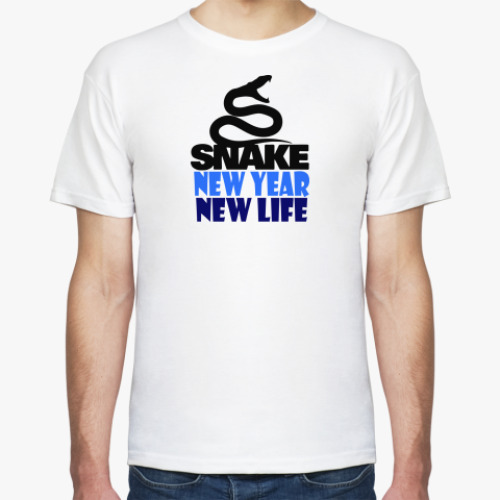 Футболка с принтом Snake -New Year New Life