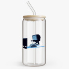 Банка с бамбуковой крышкой