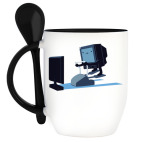 Кружка с ложкой