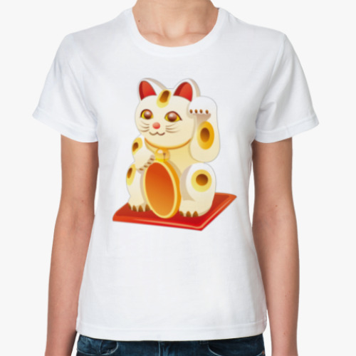 Классическая футболка Lucky Cat