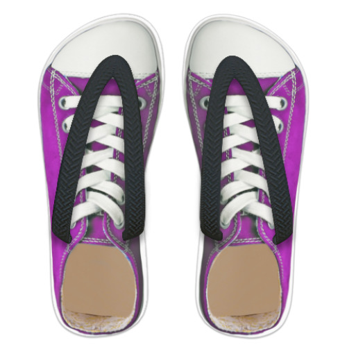 Шлепанцы (сланцы) с принтом  'Кеды'